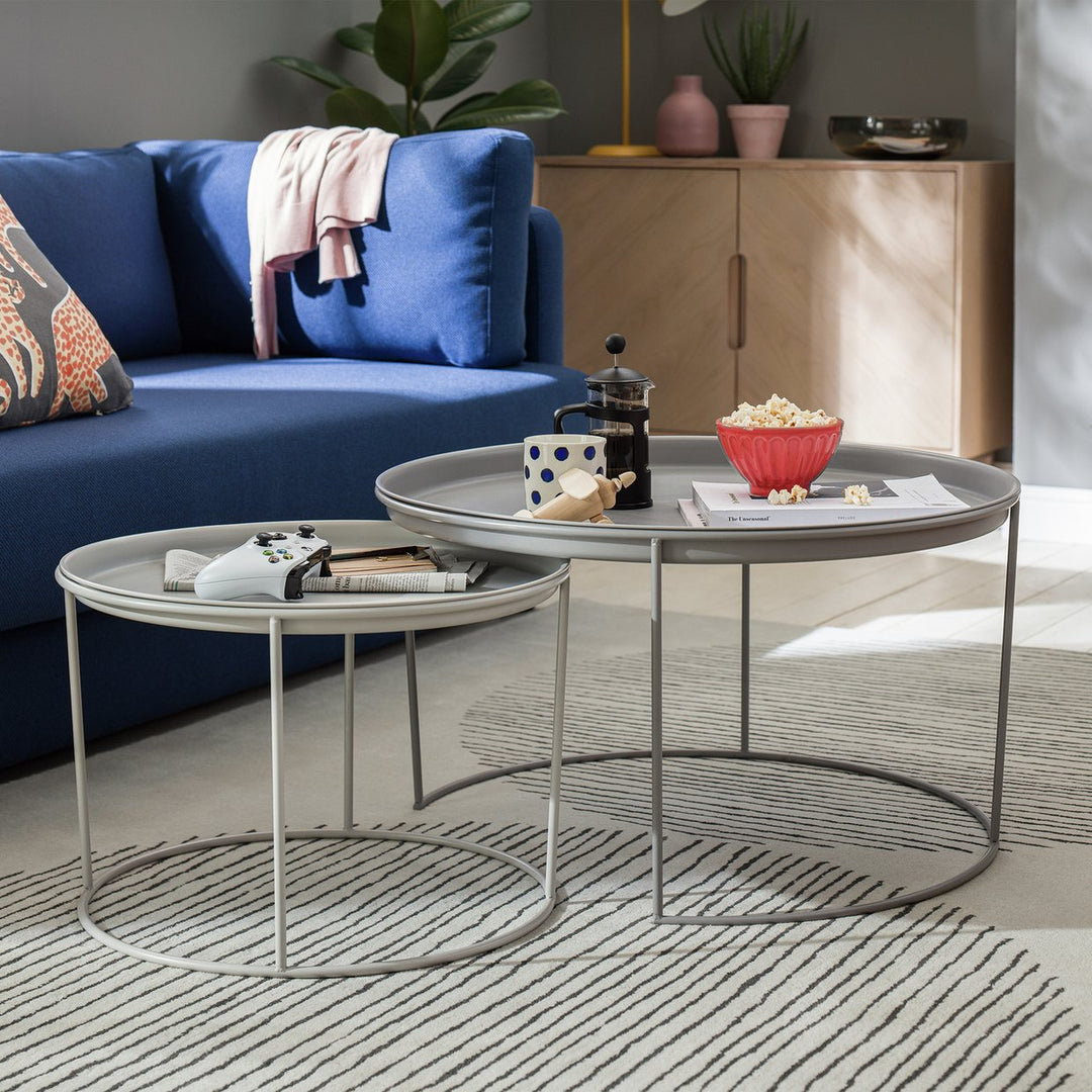 Habitat Finley Round Coffee Table - Grey