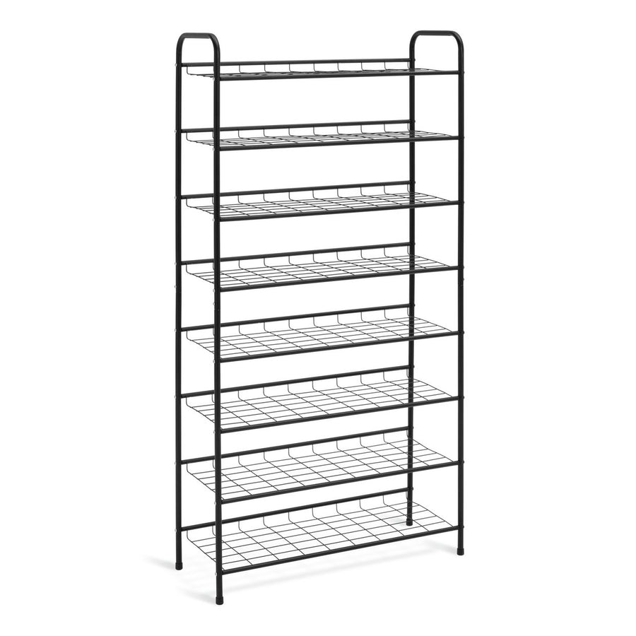 Home Jorn 8 Shelf Shoe Storage Rack - Black