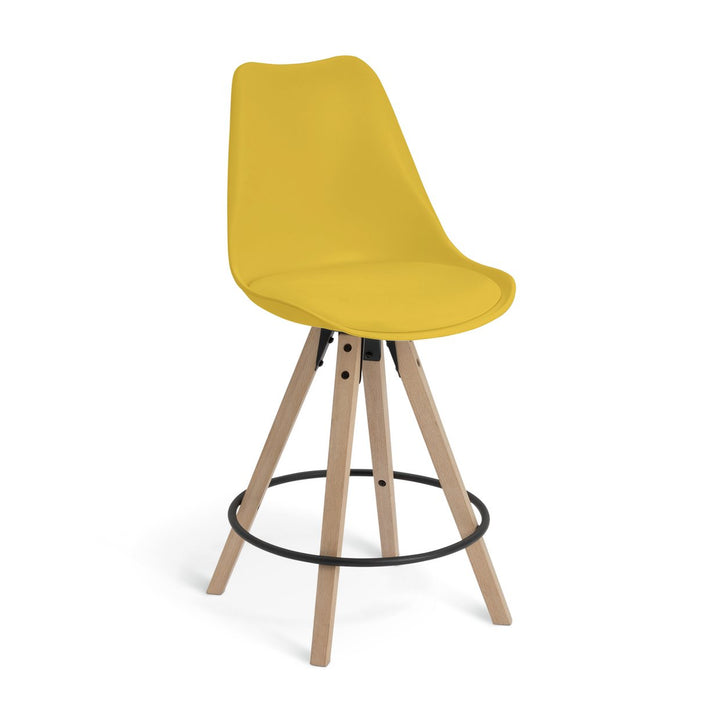 Habitat Jerry Pair of Counter Bar Stools - Mustard