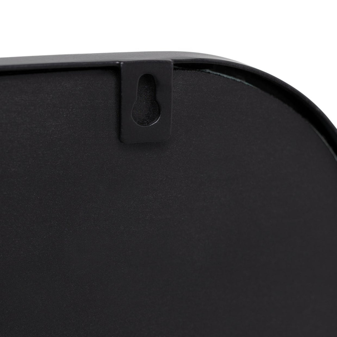 Habitat Rectangular Wall Mirror with Shelf - Black