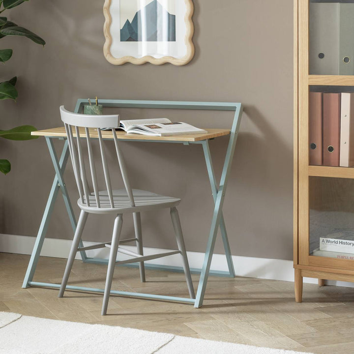 Habitat Compact Folding Office Desk - Grey