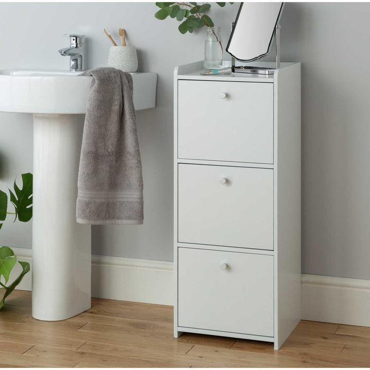 Home Prime 3 Drawer Bathroom Drawer Unit - Black