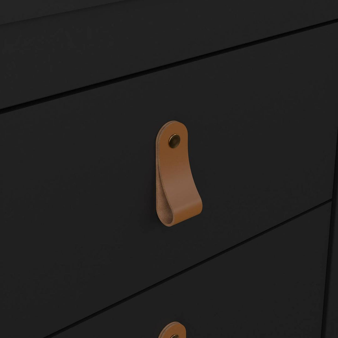 Tvilum Madrid 2 Drawer Bedside Table - Black