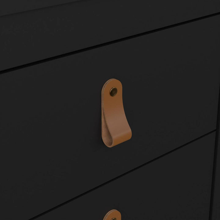 Tvilum Madrid 2 Drawer Bedside Table - Black