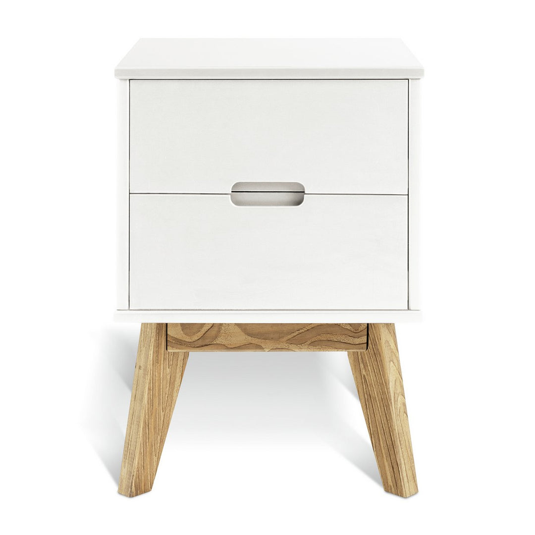 Habitat Pimlico 2 Drawer Bedside Table - White