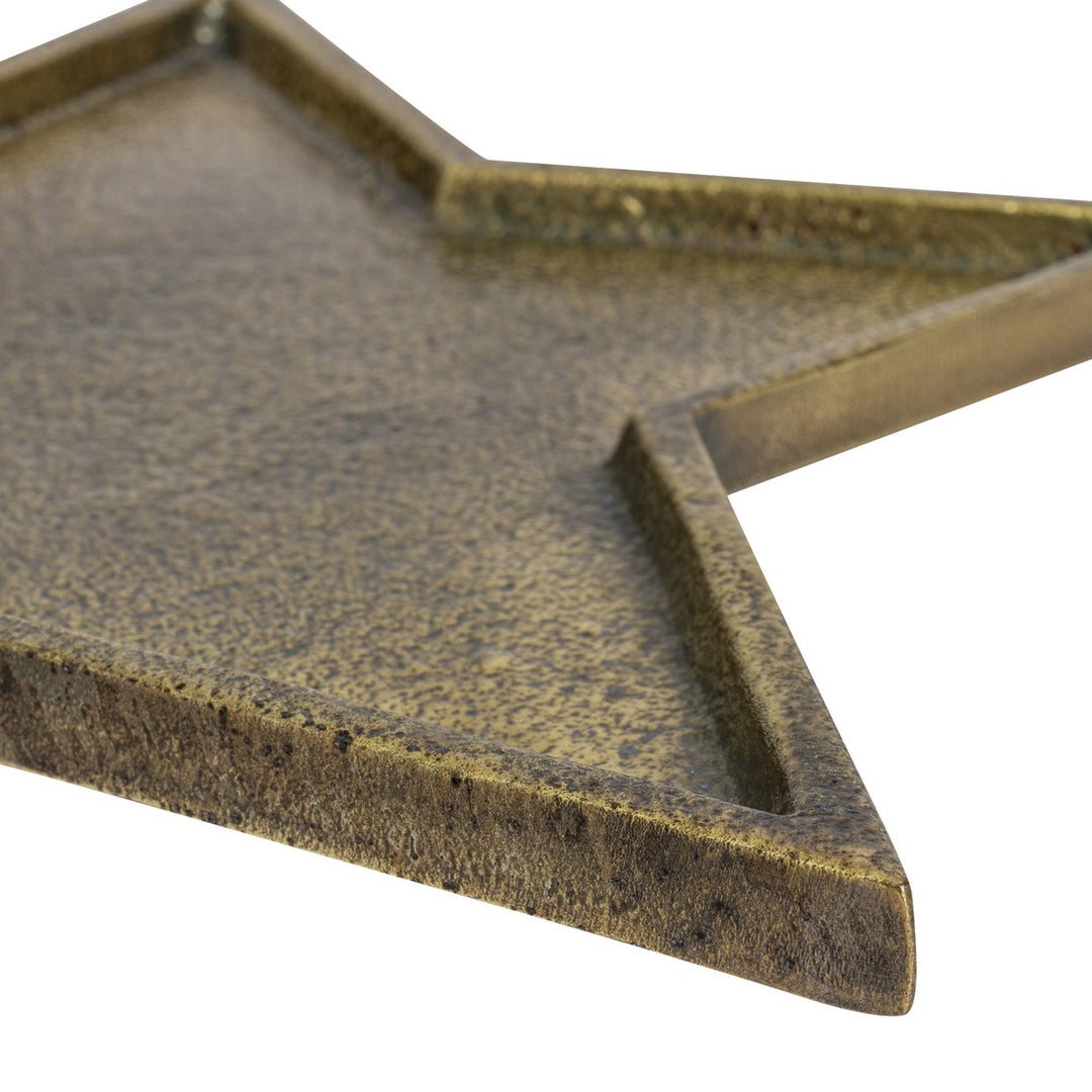Home Christmas Star Tray - Gold