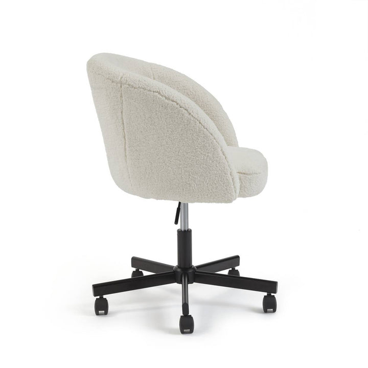 Habitat Sonny Fabric Office Chair - Black & White