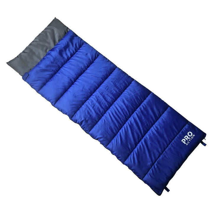 New Pro Action 300gsm Single Envelope Sleeping Bag - Blue