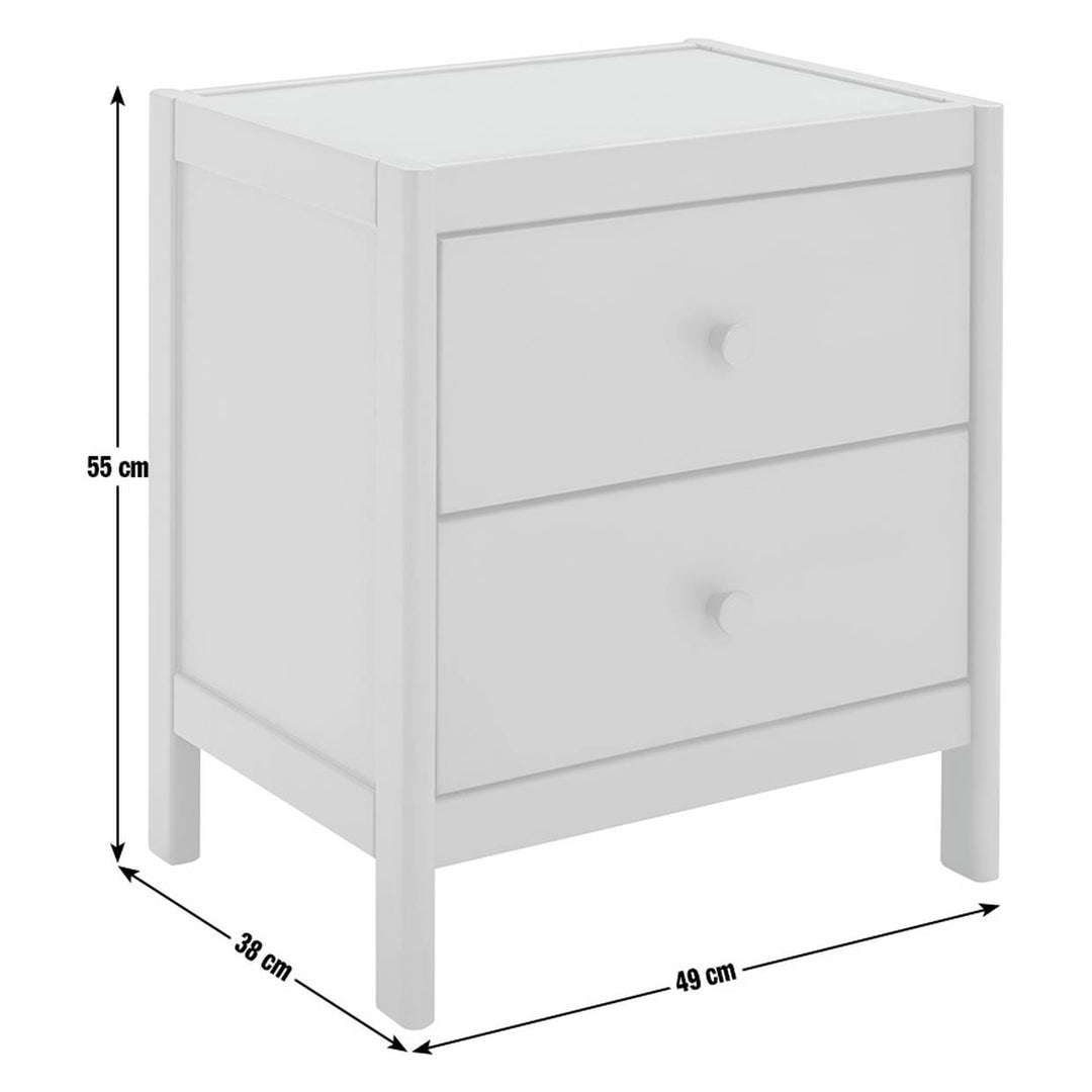 Habitat Bronte 2 Drawer Bedside Table - Green