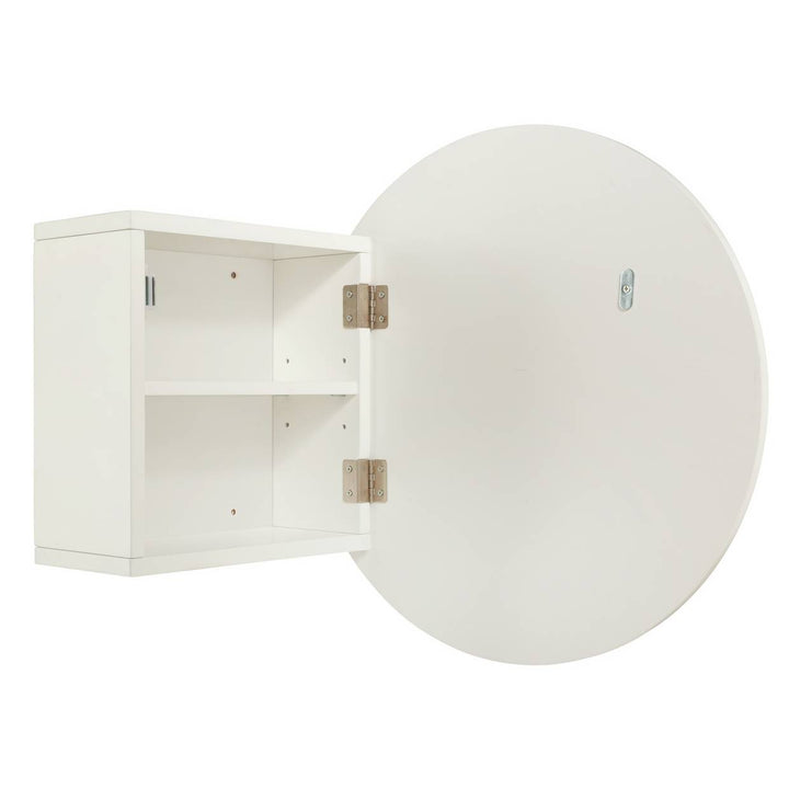 Home Round Mirrored Wall Cabinet