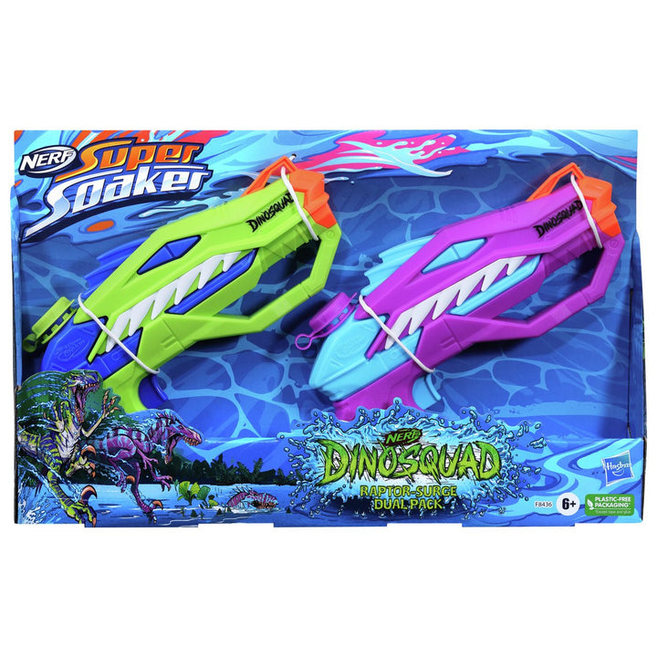 Nerf Super Soaker Dinosquad Raptor-Surge Dual Pack