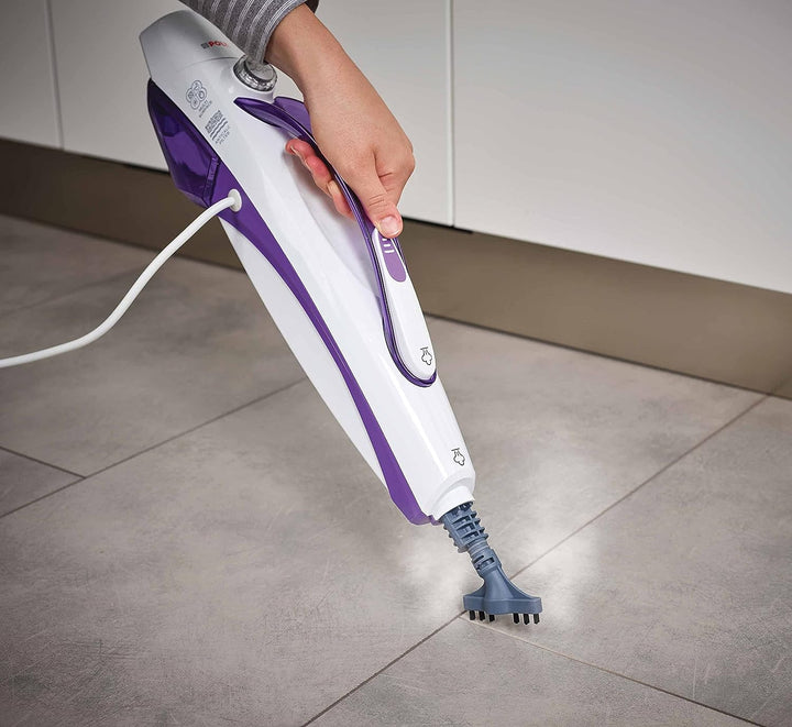 Polti Vaporetto SV440 Double 2 In 1 Upright Steam Mop - Purple & White