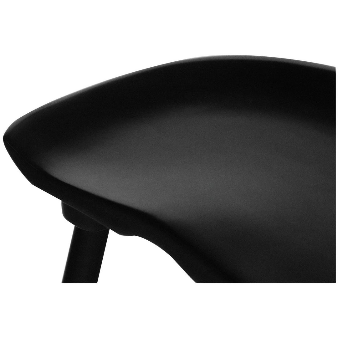 Habitat Barnwell Oak Tall Stool - Black