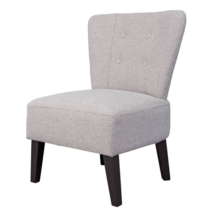 Habitat Delilah Fabric Cocktail Chair - Light Grey