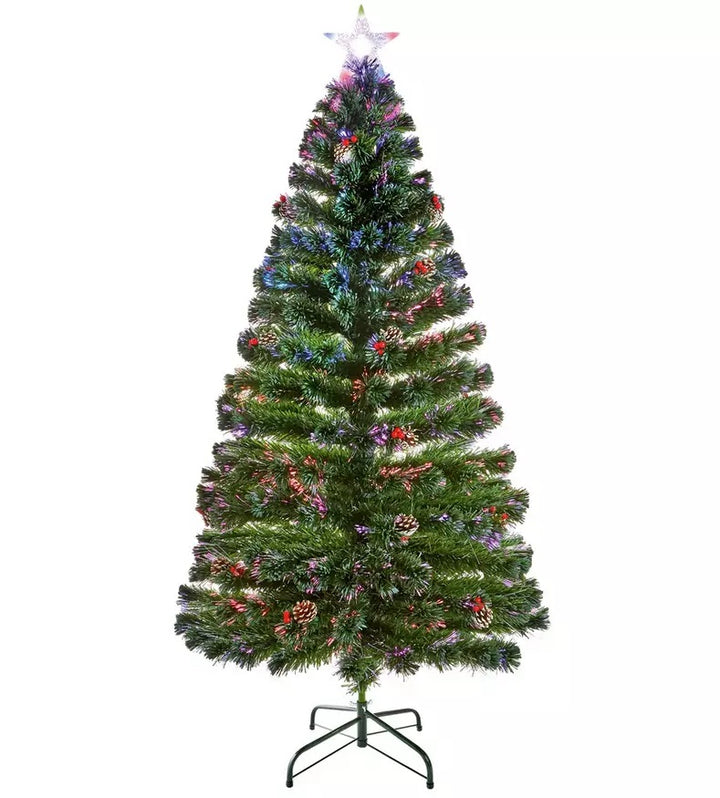 Premier Decorations 6ft Fibre Optic Christmas Tree
