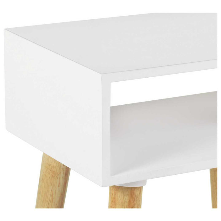 Habitat Cato Solid Wood Side Table - White