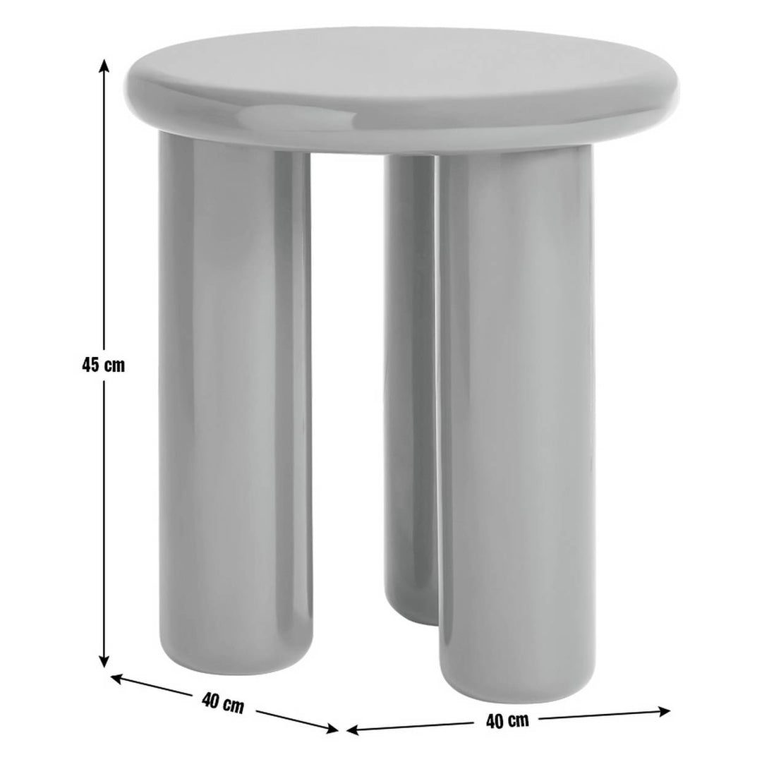 Habitat Totley Round Side Table - Red
