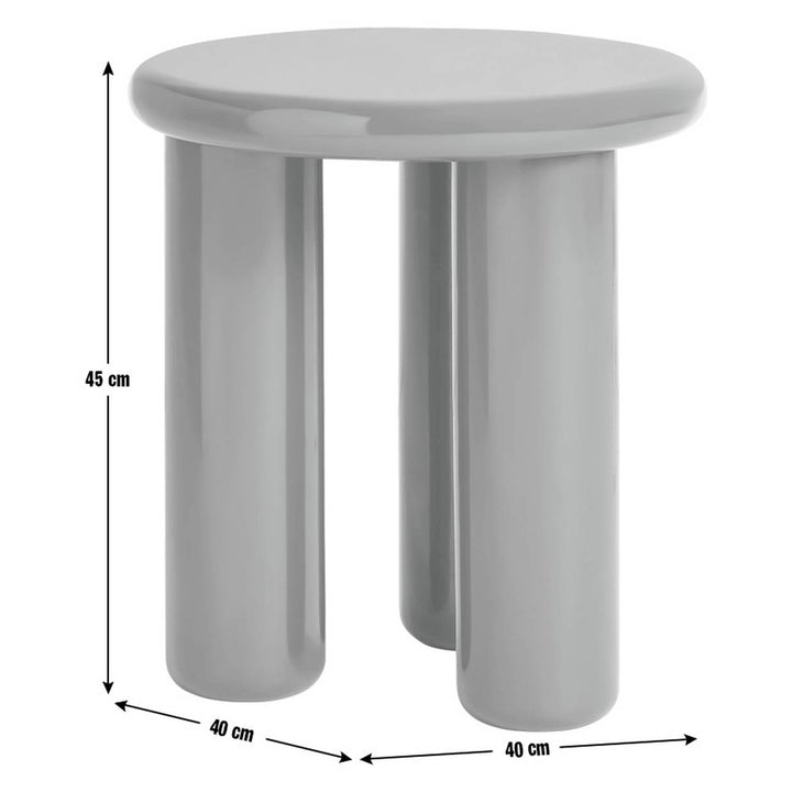 Habitat Totley Round Side Table - Red