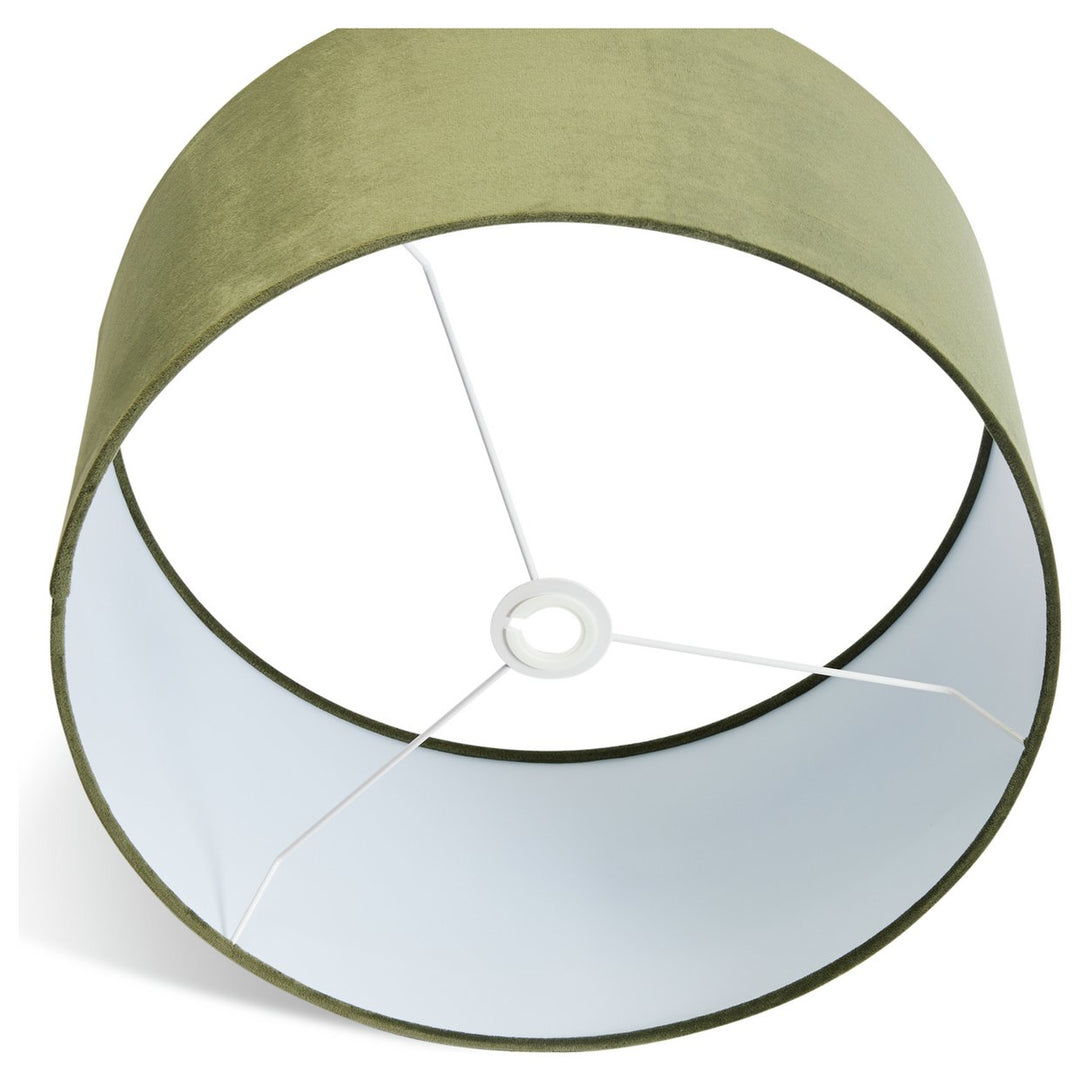 Habitat Green Velvet Easy Fit Drum Lampshade - 49cm