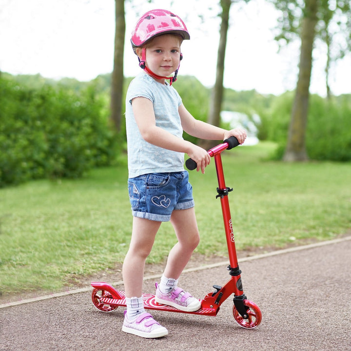 Zinc Identity Aluminium Folding Scooter - Red