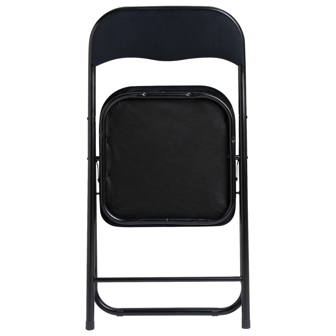 Home Nyla Velvet Folding Dining Chair - Black