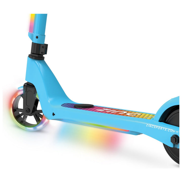 Zinc Light Up Starlight Kids Electric Scooter - Blue