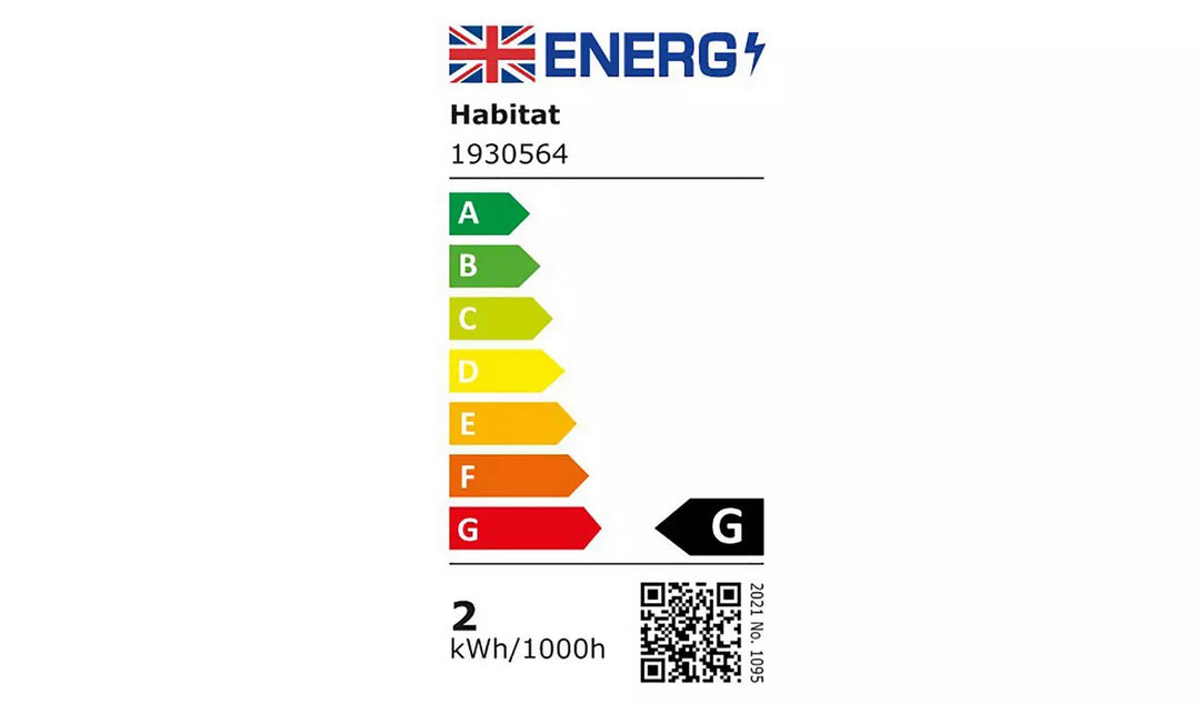 Habitat 190 Warm White LED Christmas Tree Lights with Star Topper - 2.3m