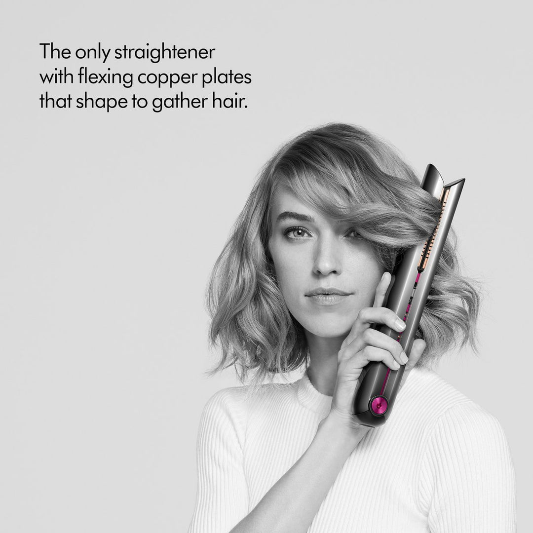 Dyson Corrale Cordless Hair Straightener - Nickel / Fuchsia - No Heatpad or Charging Dock.