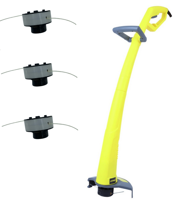 Challenge 22cm Corded Grass Trimmer 250W + 3 Spools Line Bundle Garden Strimmer Used