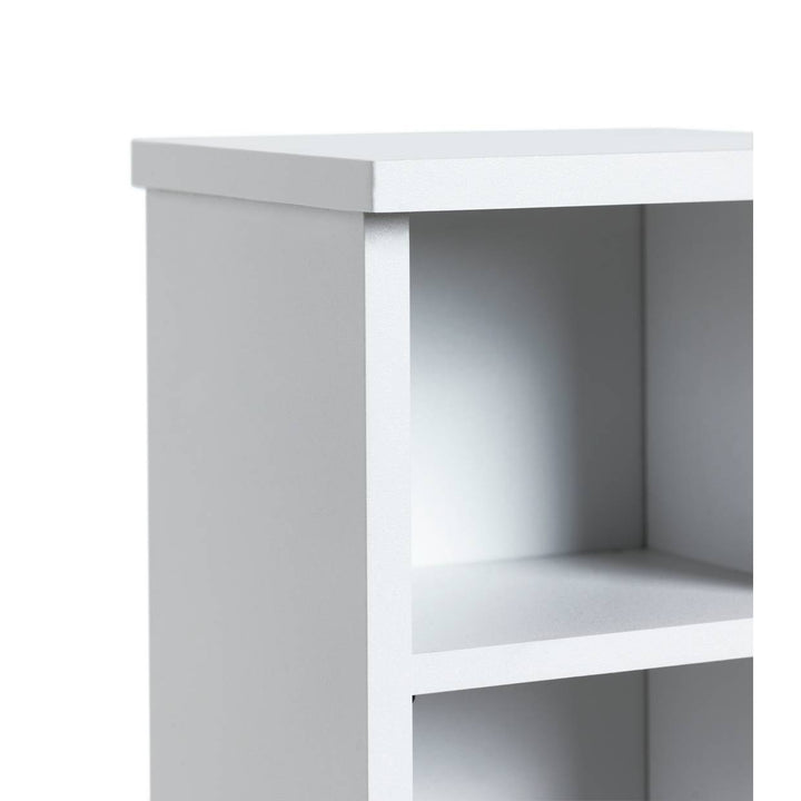 Home Maine CD and DVD Storage unit - White wood effect