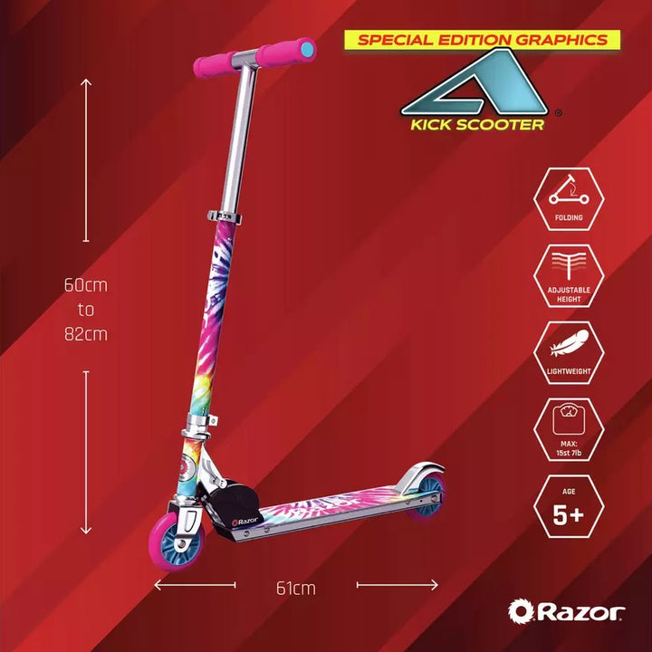 Razor Tie-Dye Foldable 2 Wheel Scooter