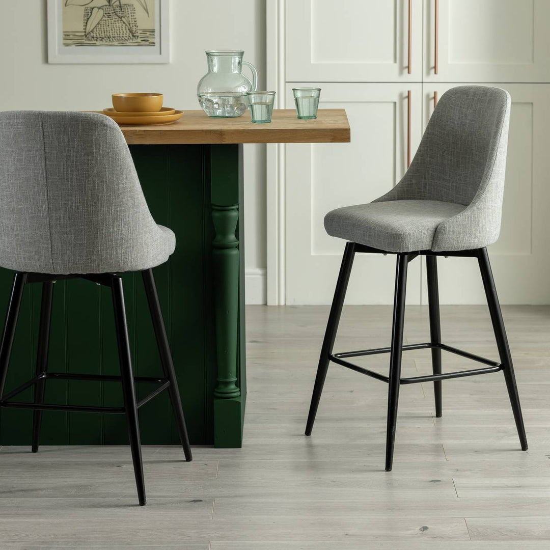 Habitat Huck Fabric Counter Bar Stool - Grey