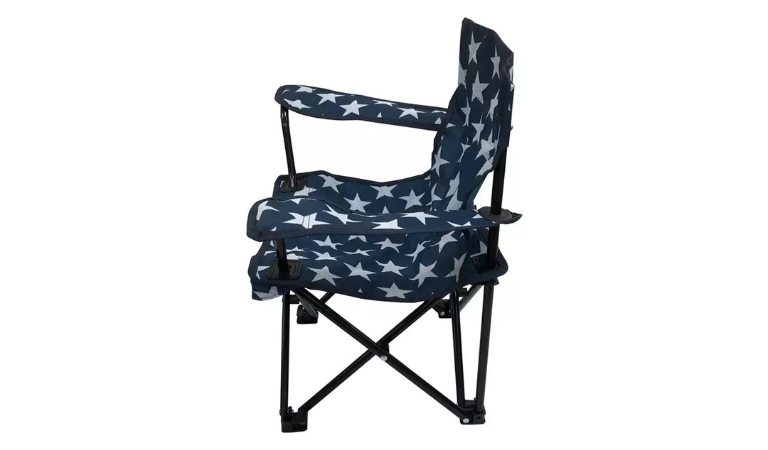 Pro Action Star Print Polyester Kids Folding Camping Chair