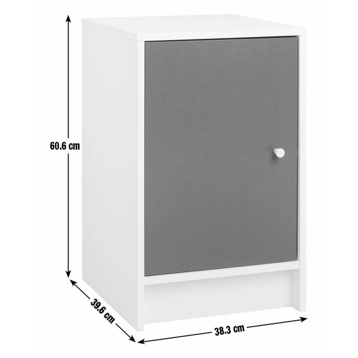 Home Kids Malibu 1 Door Bedside Table - Blue