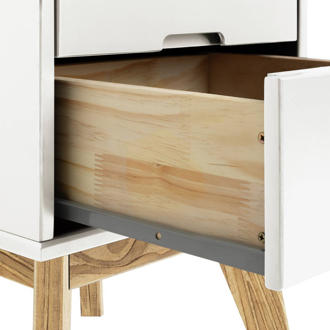 Habitat Pimlico 2 Drawer Bedside Table - White