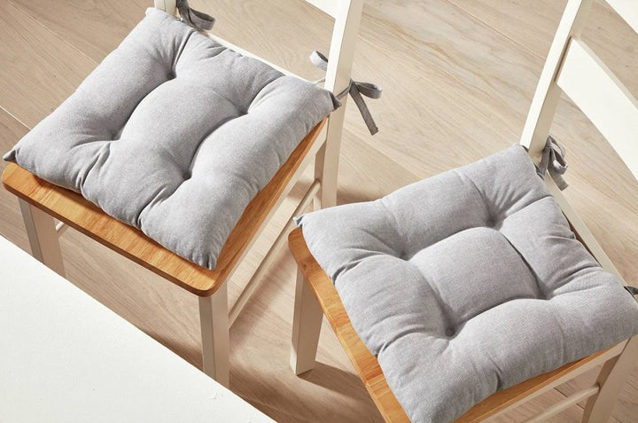 Home Grey Seat Pads - 2 Pack