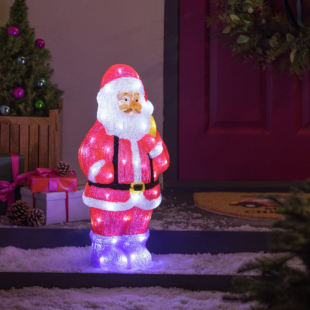 Home Acrylic Santa Christmas Decoration - 60cm - Indoor or Outdoor	
