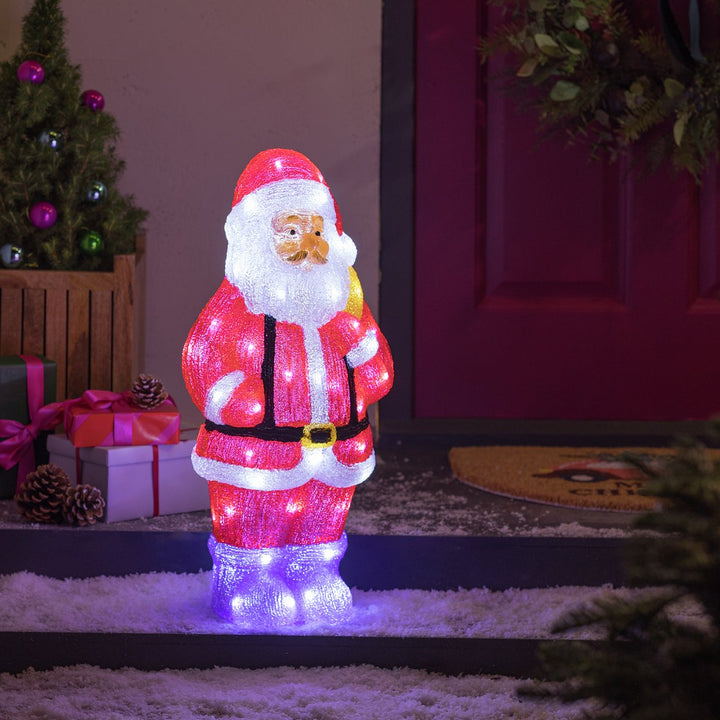 Home Acrylic Santa Christmas Decoration - 60cm - Indoor or Outdoor	