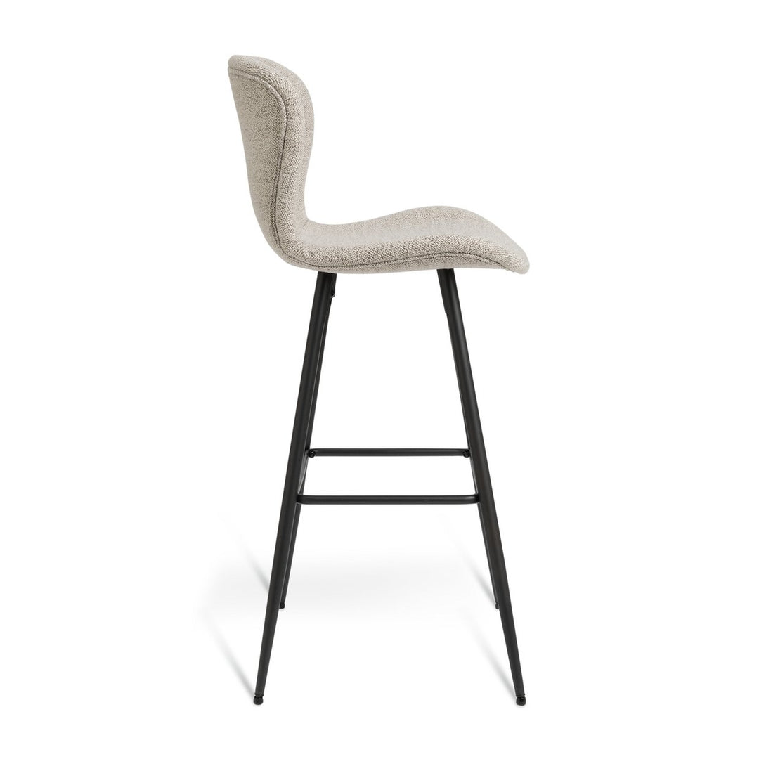 Habitat Etta Pair of Fabric Bar Stools - Natural	