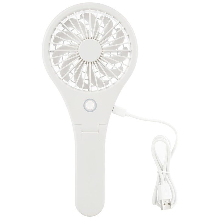 Bush White Handheld &amp; Foldable Rechargeable Desk Fan - 4 Inch