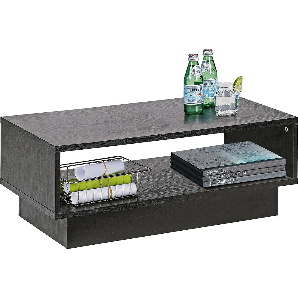 Home Cubes 1 Shelf Coffee Table - Black