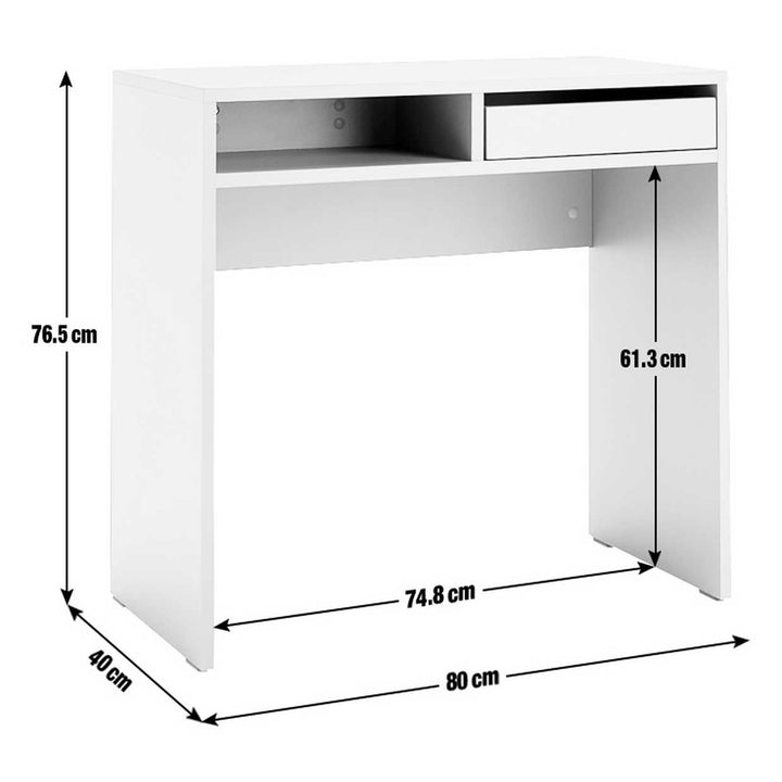 Habitat Pepper 1 Drawer Desk - White