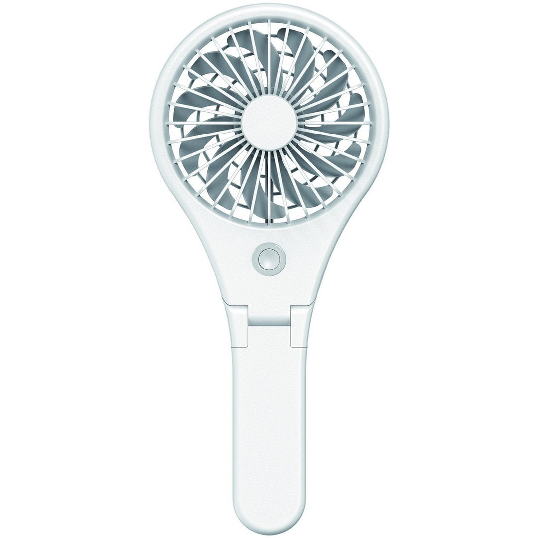 Bush White Handheld &amp; Foldable Rechargeable Desk Fan - 4 Inch