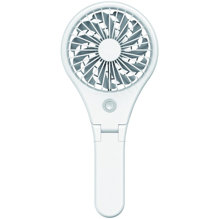 Bush White Handheld &amp; Foldable Rechargeable Desk Fan - 4 Inch