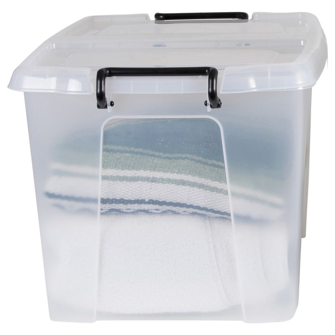 Strata Smart 65L Plastic Storage Boxes with Lid - Clear