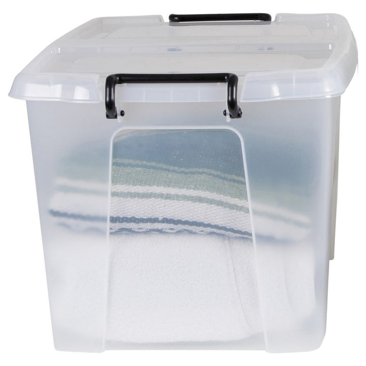 Strata Smart 65L Plastic Storage Boxes with Lid - Clear