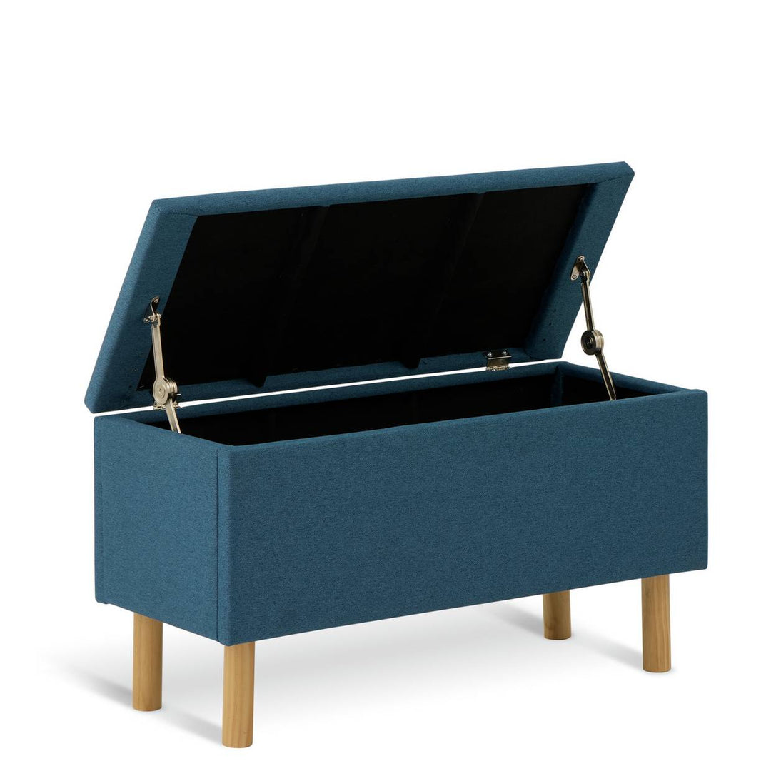 Habitat Olivia Large Ottoman Storage Box - Blue