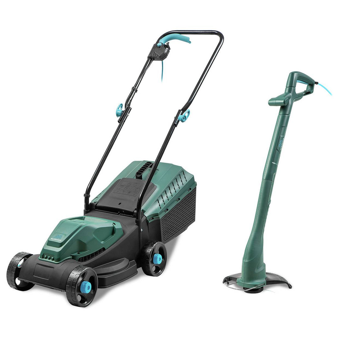 McGregor 31cm 1200W Electric Mower & 23cm 320W Grass Trimmer