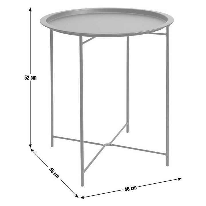 Habitat Pula Folding Metal Garden Side Table - Orange