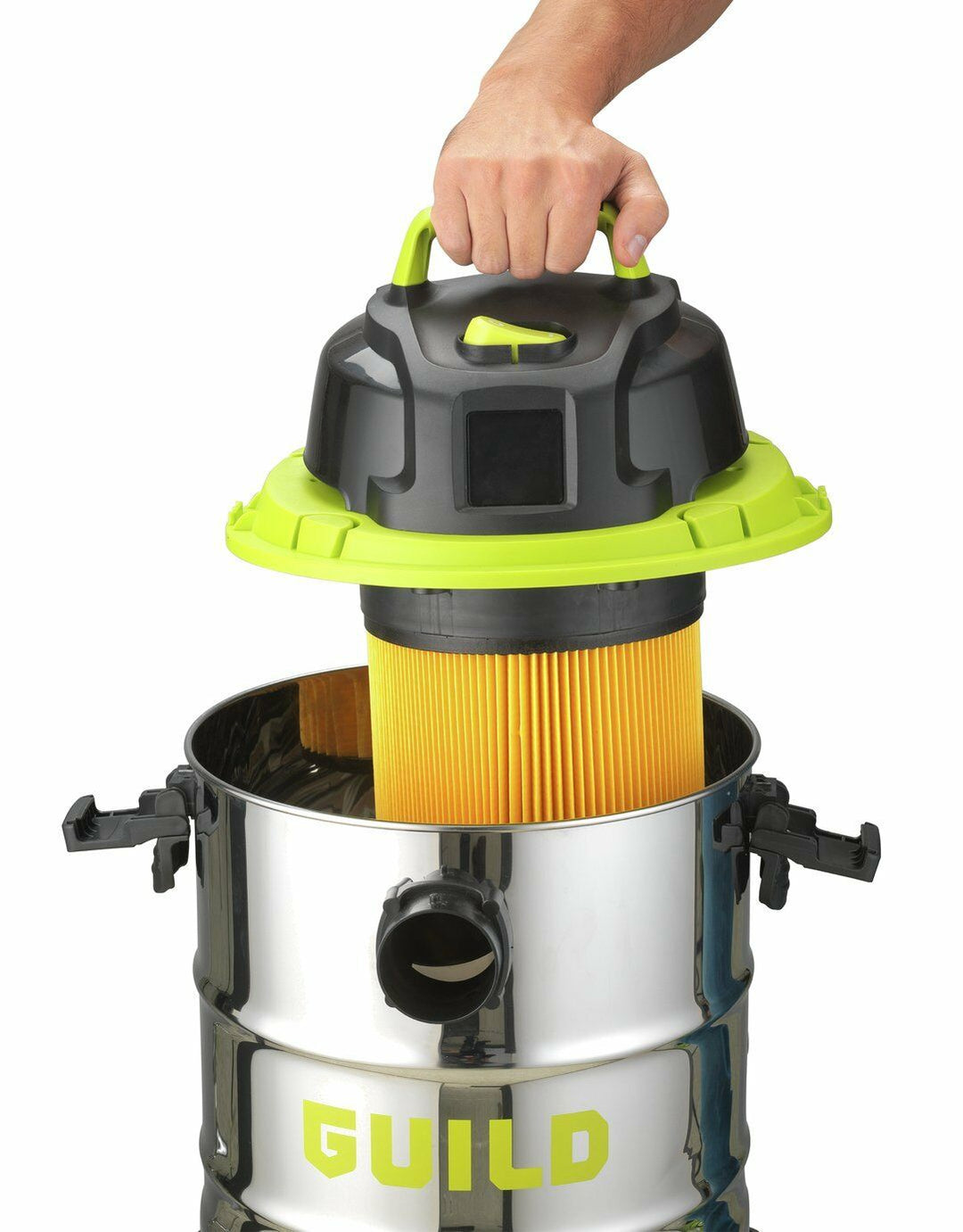 Guild 30L Steel Drum Wet &amp; Dry Canister Vacuum Cleaner - 1500W - USED ITEM